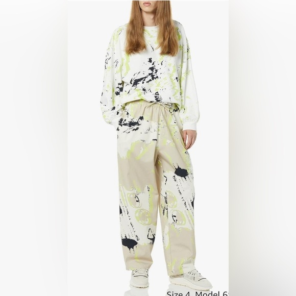 Rare/Self Women’s Standard Pull-On Wide Leg Twill Pant Unique Eclectic , Size 2 - Picture 10 of 13